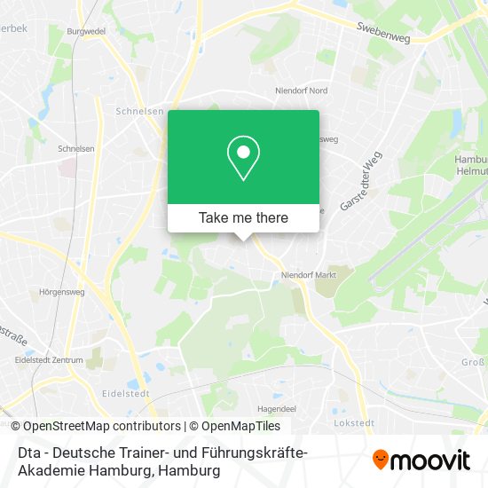 Dta - Deutsche Trainer- und Führungskräfte-Akademie Hamburg map