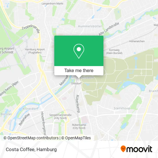 Карта Costa Coffee