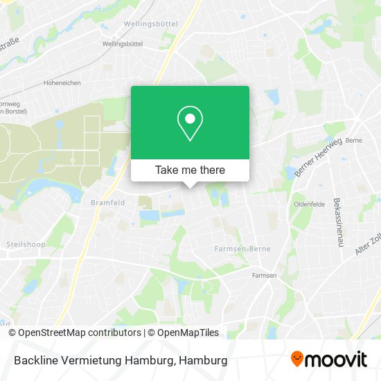 Backline Vermietung Hamburg map