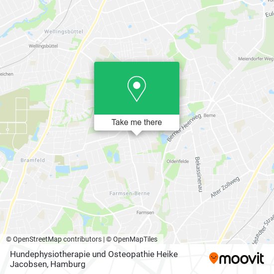 Hundephysiotherapie und Osteopathie Heike Jacobsen map