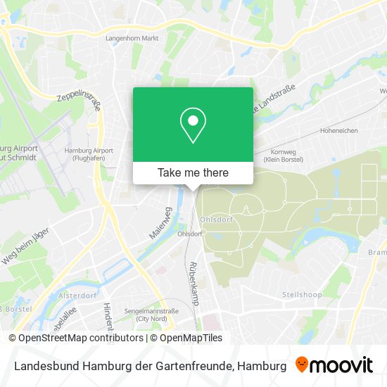 Landesbund Hamburg der Gartenfreunde map