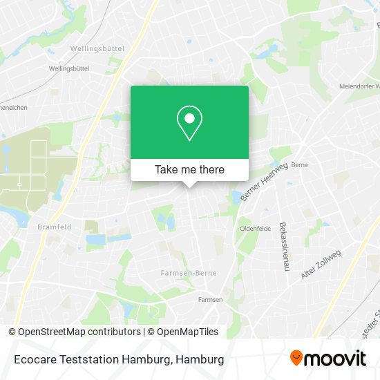 Карта Ecocare Teststation Hamburg