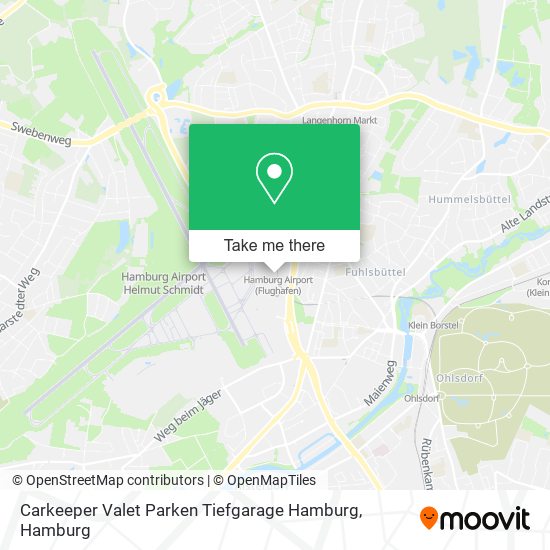 Карта Carkeeper Valet Parken Tiefgarage Hamburg