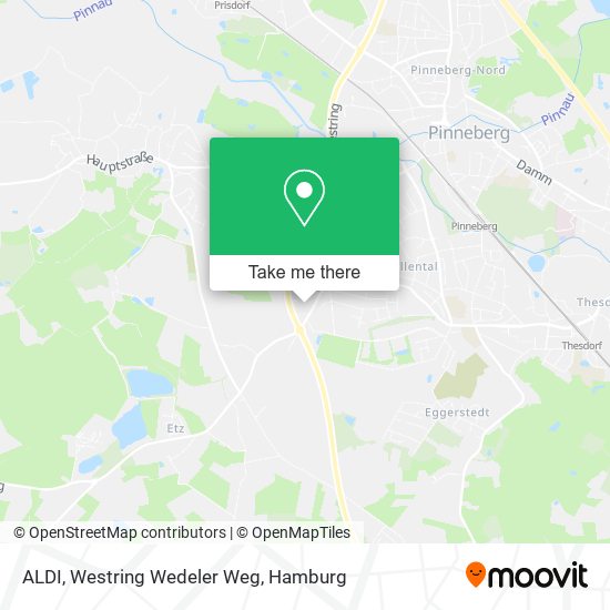 ALDI, Westring Wedeler Weg map