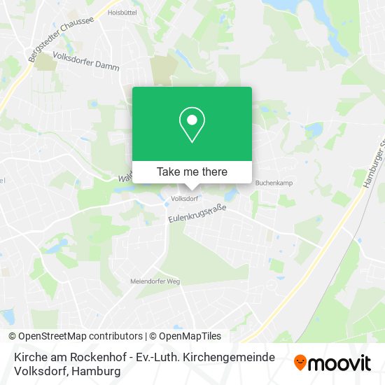Kirche am Rockenhof - Ev.-Luth. Kirchengemeinde Volksdorf map