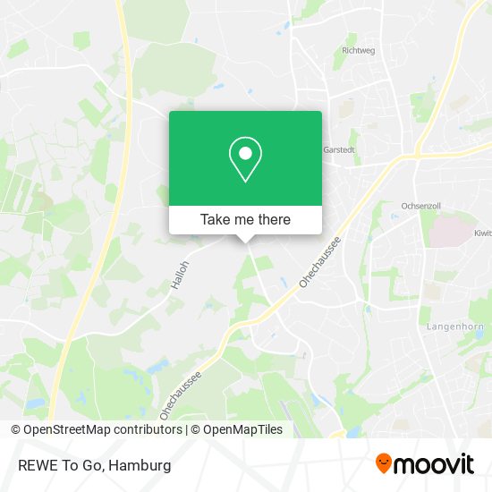 REWE To Go map