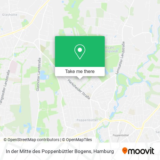 In der Mitte des Poppenbüttler Bogens map