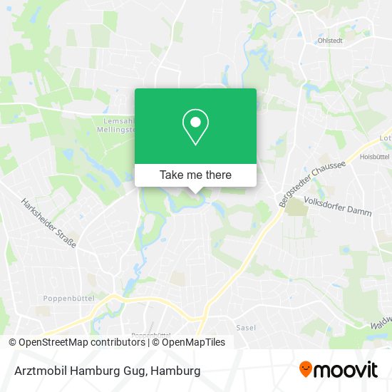 Arztmobil Hamburg Gug map