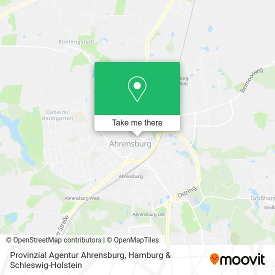 Карта Provinzial Agentur Ahrensburg