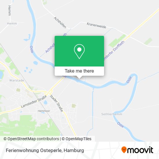 Ferienwohnung Osteperle map