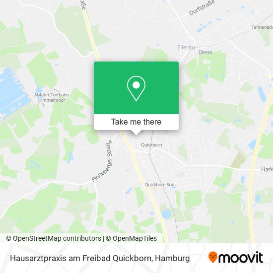 Карта Hausarztpraxis am Freibad Quickborn