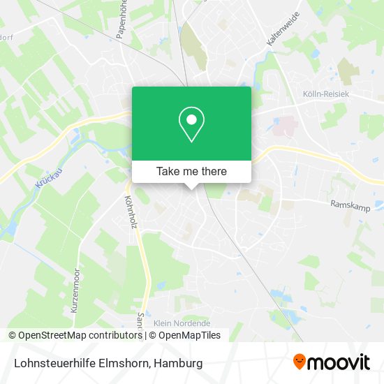 Карта Lohnsteuerhilfe Elmshorn