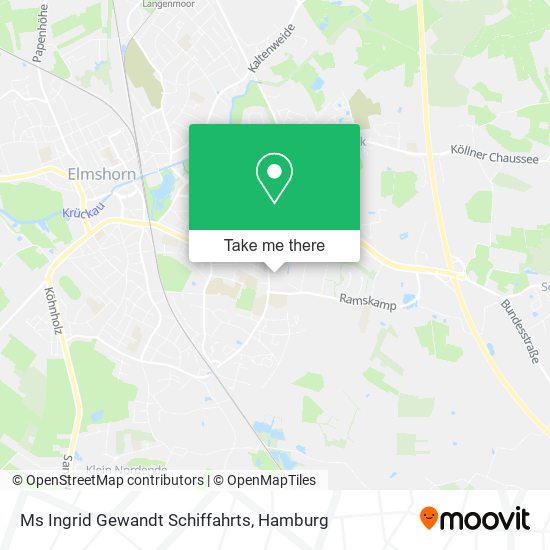 Ms Ingrid Gewandt Schiffahrts map