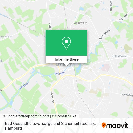 Карта Bad Gesundheitsvorsorge und Sicherheitstechnik