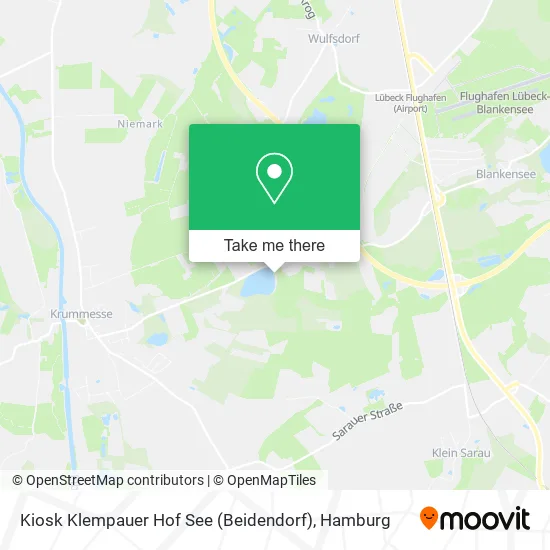 Карта Kiosk Klempauer Hof See (Beidendorf)