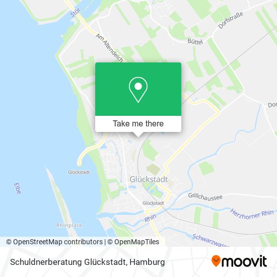 Schuldnerberatung Glückstadt map
