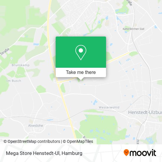 Mega Store Henstedt-Ul map