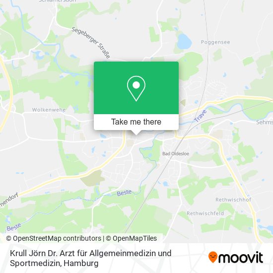 Krull Jörn Dr. Arzt für Allgemeinmedizin und Sportmedizin map