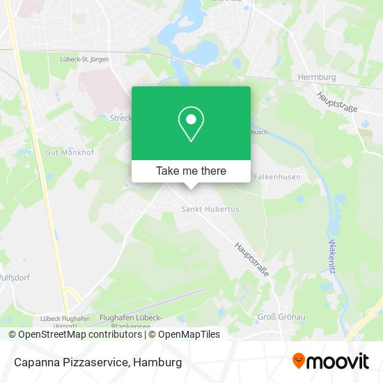 Capanna Pizzaservice map