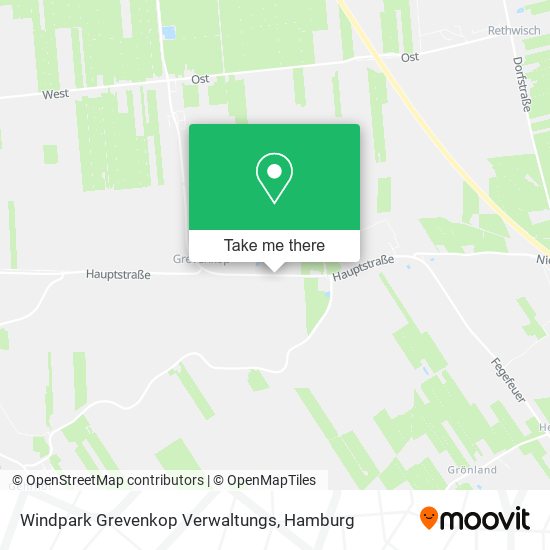 Windpark Grevenkop Verwaltungs map