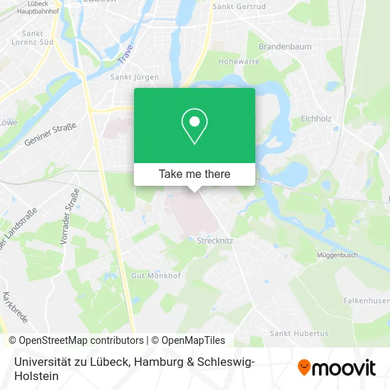 Карта Universität zu Lübeck