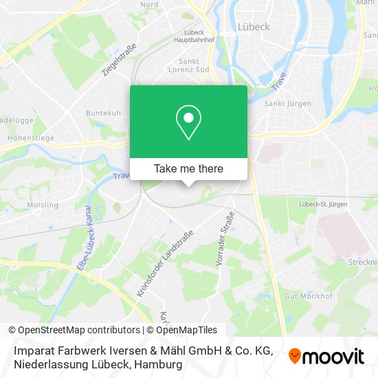Imparat Farbwerk Iversen & Mähl GmbH & Co. KG, Niederlassung Lübeck map