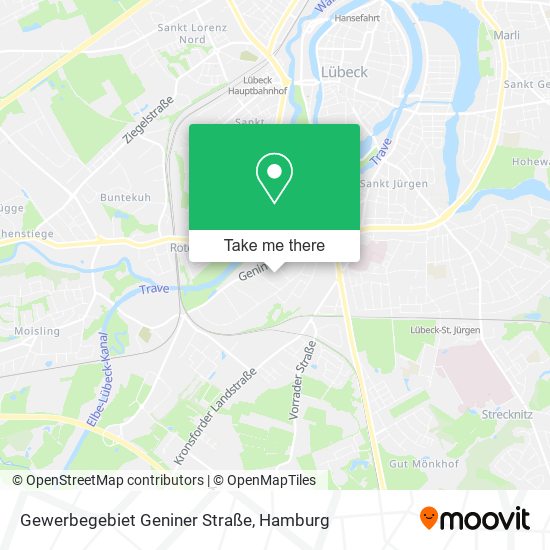 Gewerbegebiet Geniner Straße map