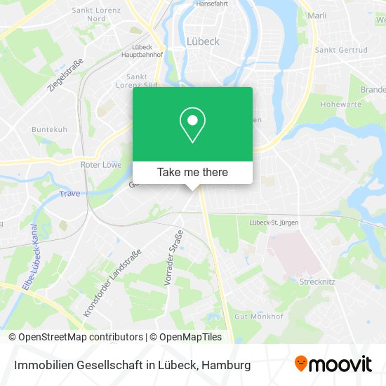 Карта Immobilien Gesellschaft in Lübeck