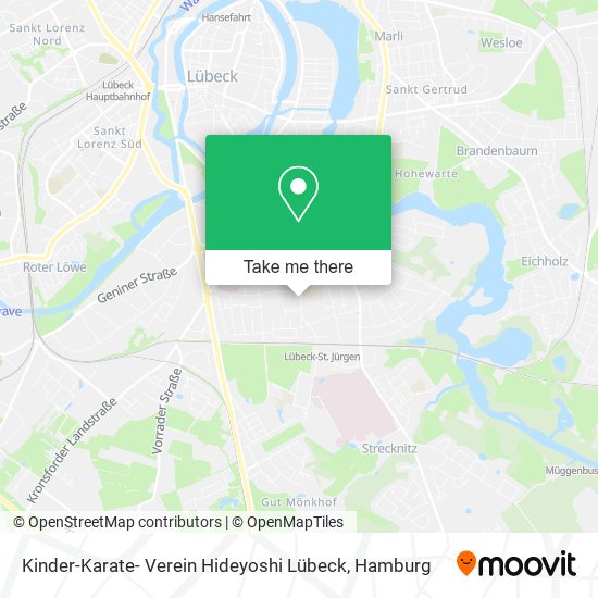 Kinder-Karate- Verein Hideyoshi Lübeck map