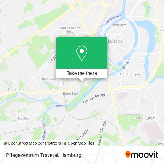 Pflegezentrum Travetal map