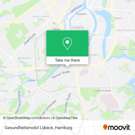 Карта Gesundheitsmobil Lübeck