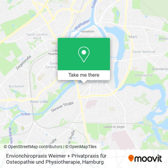 Envionchiropraxis Weimer + Privatpraxis für Osteopathie und Physiotherapie map