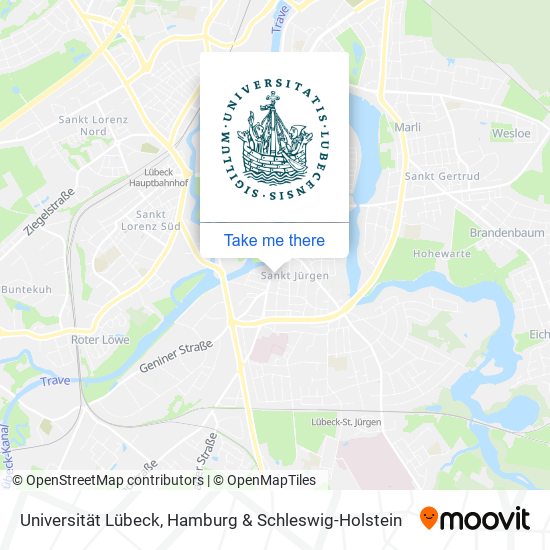 Universität Lübeck map