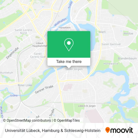 Карта Universität Lübeck