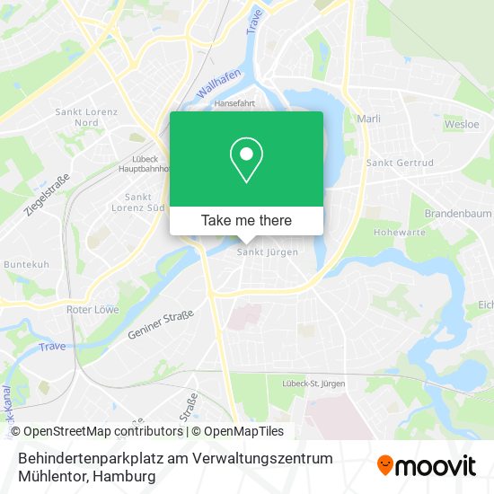 Behindertenparkplatz am Verwaltungszentrum Mühlentor map