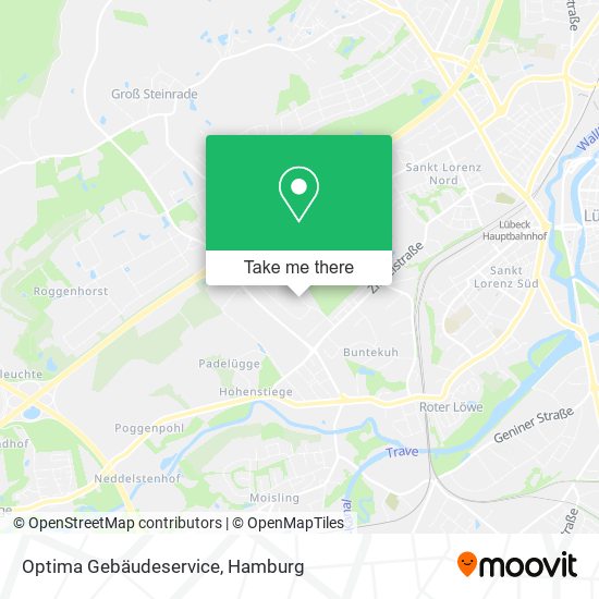 Optima Gebäudeservice map