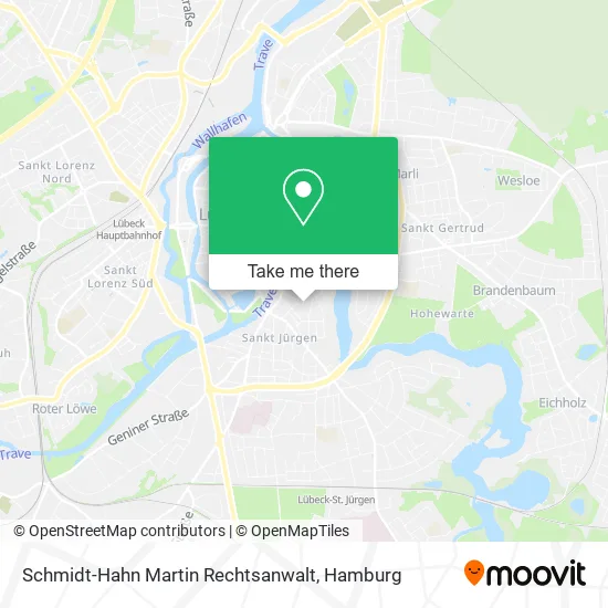 Карта Schmidt-Hahn Martin Rechtsanwalt