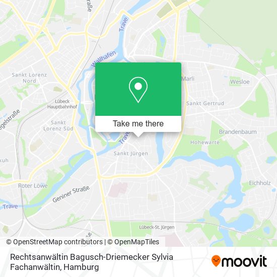 Rechtsanwältin Bagusch-Driemecker Sylvia Fachanwältin map