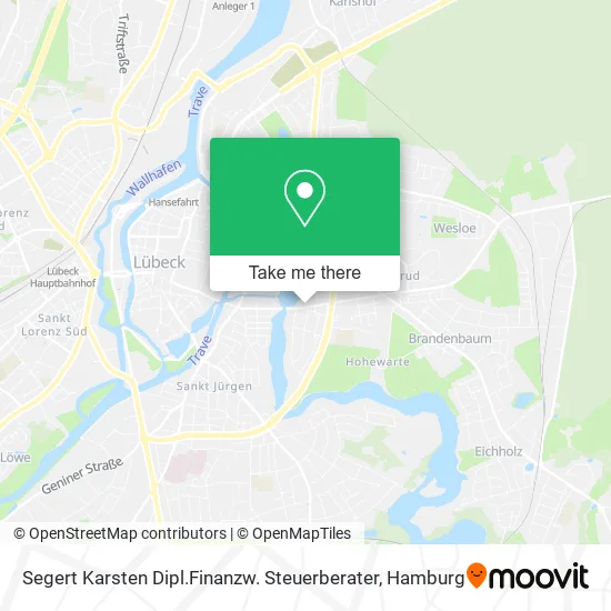Карта Segert Karsten Dipl.Finanzw. Steuerberater