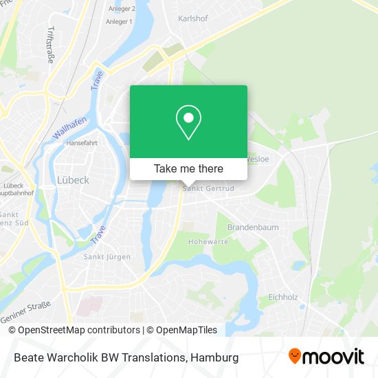 Beate Warcholik BW Translations map