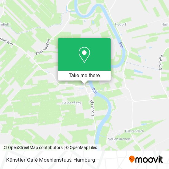 Карта Künstler-Café Moehlenstuuv