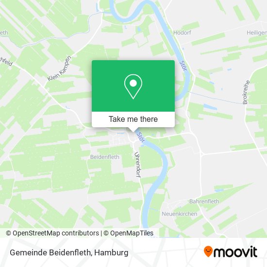 Карта Gemeinde Beidenfleth