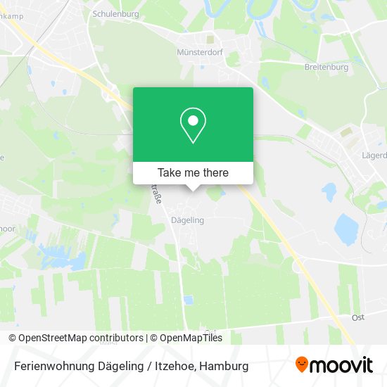 Карта Ferienwohnung Dägeling / Itzehoe