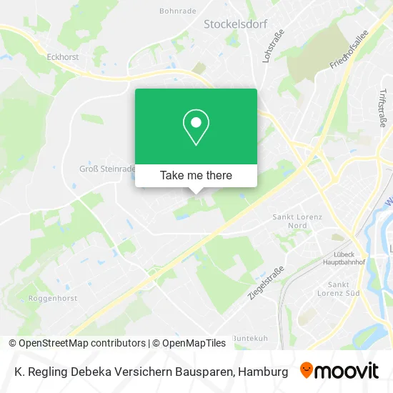 Карта K. Regling Debeka Versichern Bausparen