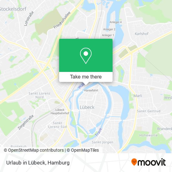 Urlaub in Lübeck map