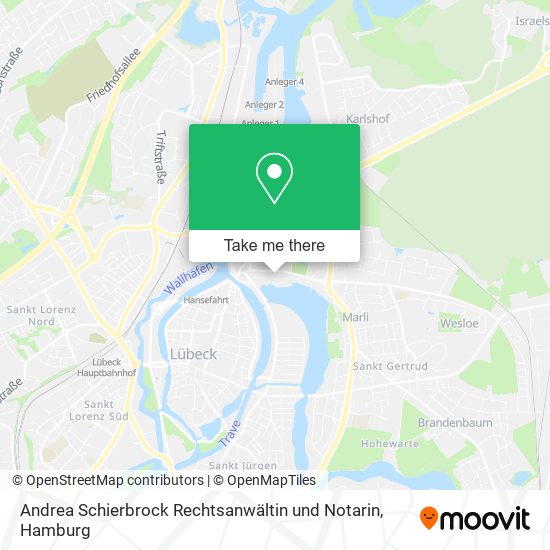 Andrea Schierbrock Rechtsanwältin und Notarin map