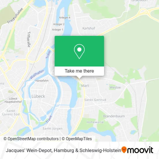 Карта Jacques' Wein-Depot