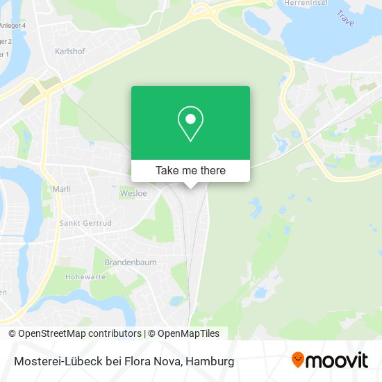 Карта Mosterei-Lübeck bei Flora Nova