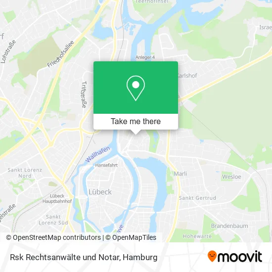 Карта Rsk Rechtsanwälte und Notar