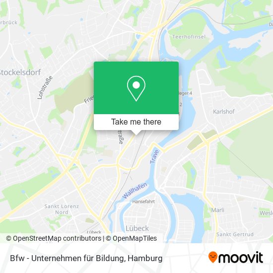 Bfw - Unternehmen für Bildung map